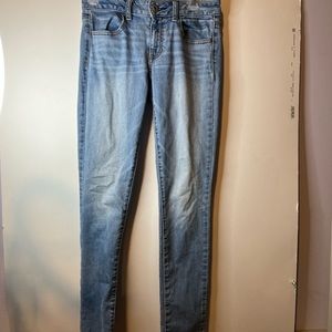 American Eagle jegging blue jeans (size 4).